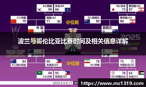 波兰与哥伦比亚比赛时间及相关信息详解